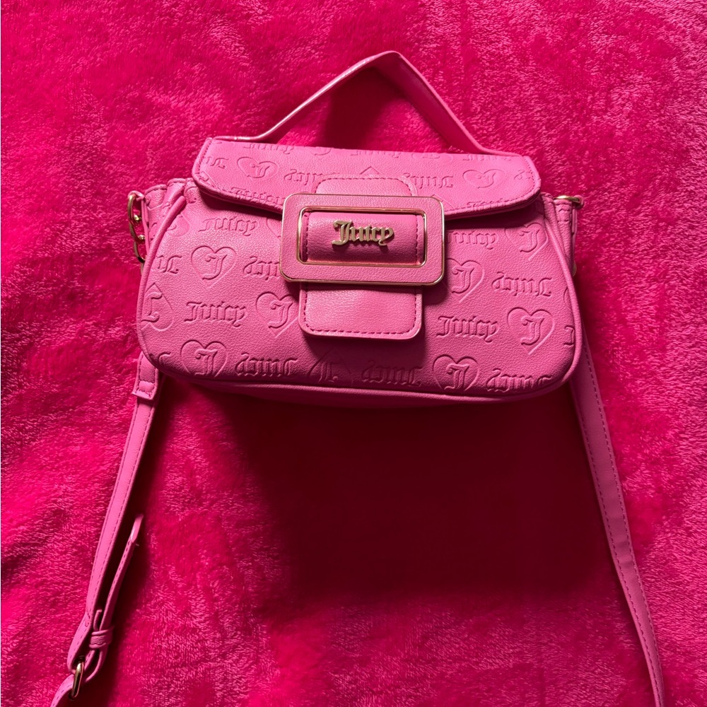 juicy couture made you look crossbody pink bag